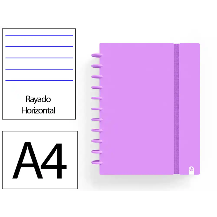 Carchivo Cuaderno Ingeniox Foam A4 80 Hojas Rayado Horizontal Violeta 0 Carchivo Cuaderno Ingeniox Foam A4 80 Hojas Rayado Horizontal Violeta 0