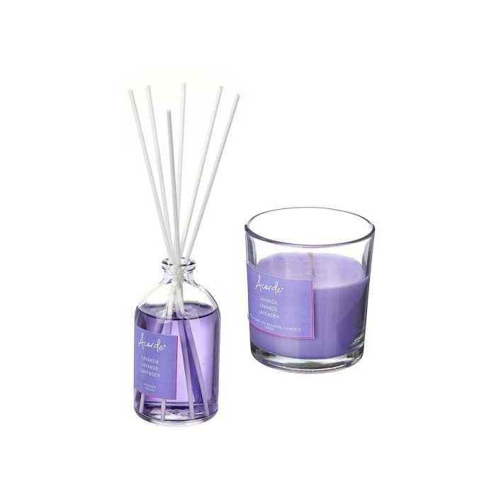 Set Mikado Vela Lavanda 100ml 30H - Acorde 19.5x15x7.5 cm (6 Unidades) 1 Set Mikado Vela Lavanda 100ml 30H - Acorde 19.5x15x7.5 cm (6 Unidades) 1