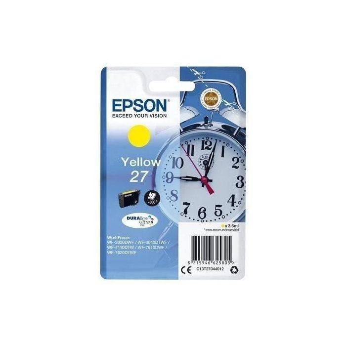 Ink-Jet Epson 27 Wf-3620 - 711 0 - 7610 - 7620 Amarillo 2.200 Pag