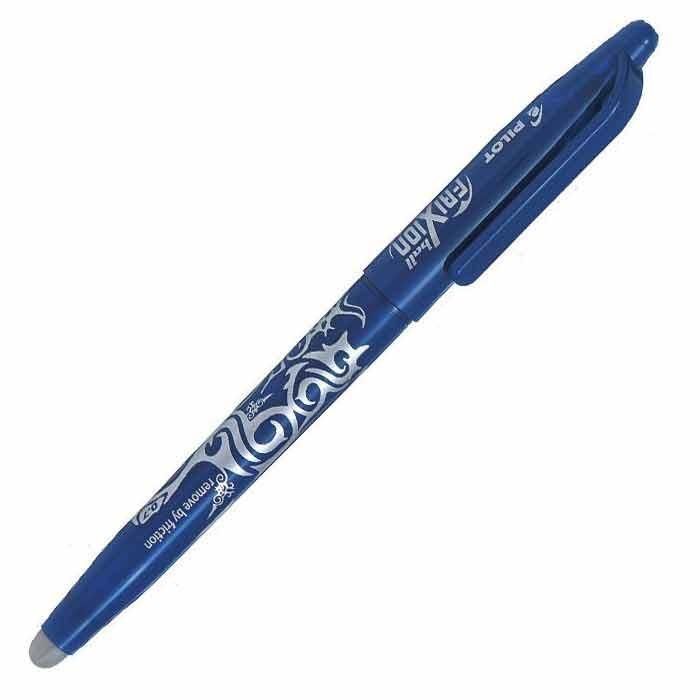 PILOT Bolígrafo de gel borrable FriXion con capuchón, punta de 0.7 mm, tinta azul, 1 unidad