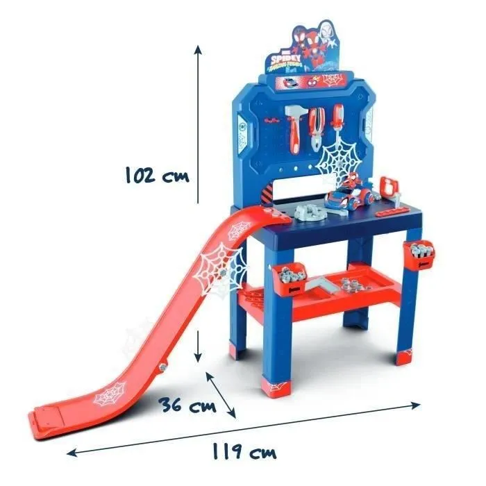 Smoby SMO3032163607427 Banco de trabajo Spidey a partir de 3 años 3