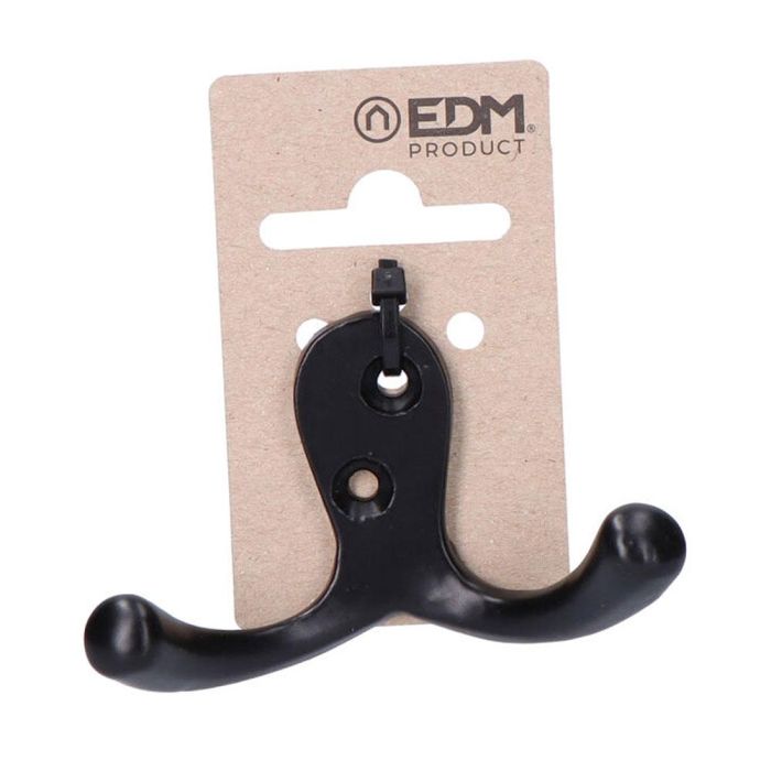 Edm Colgador Doble de Aluminio Negro 0 Edm Colgador Doble de Aluminio Negro 0