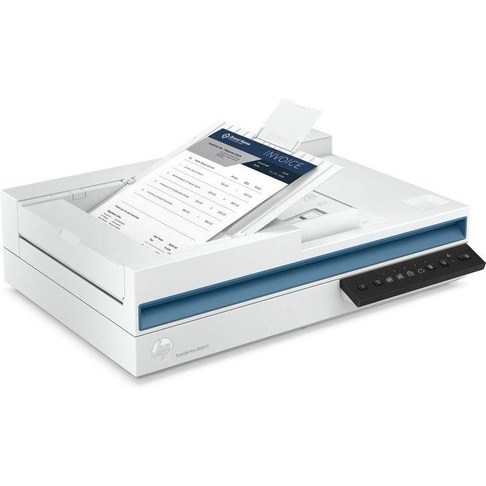 HP Enhance productivity with fast, two-sided scanning, a 60-page ADF, and one-button shortcuts. 5 HP Enhance productivity with fast, two-sided scanning, a 60-page ADF, and one-button shortcuts. 5