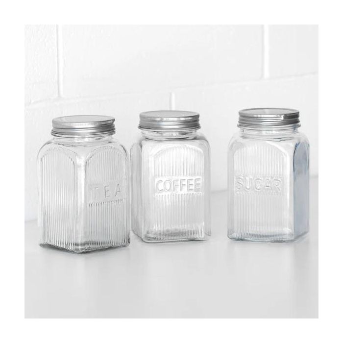 Inde Tarro Vidrio T/Metal 1300 ml 10x10x18 cm 3-Surt La Mediterrane 16