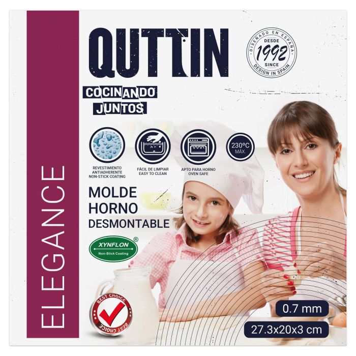 Molde para horno desmontable Quttin 27.3 x 20 x 3 cm (6 Unidades) 11 Molde para horno desmontable Quttin 27.3 x 20 x 3 cm (6 Unidades) 11