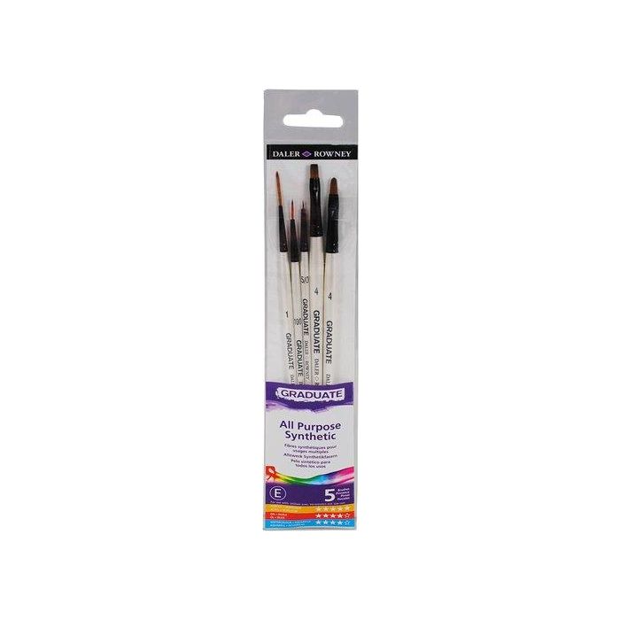 Pincel Daler Rowney Graduate Mango Corto Blister De 5