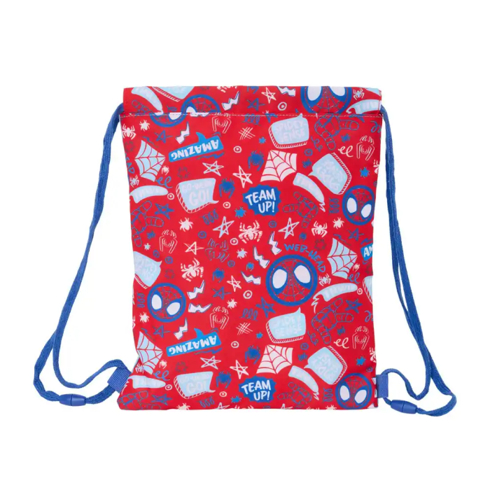 Bolsa Mochila con Cuerdas Spider-Man Rescue Azul Rojo 26 x 34 x 1 cm 1