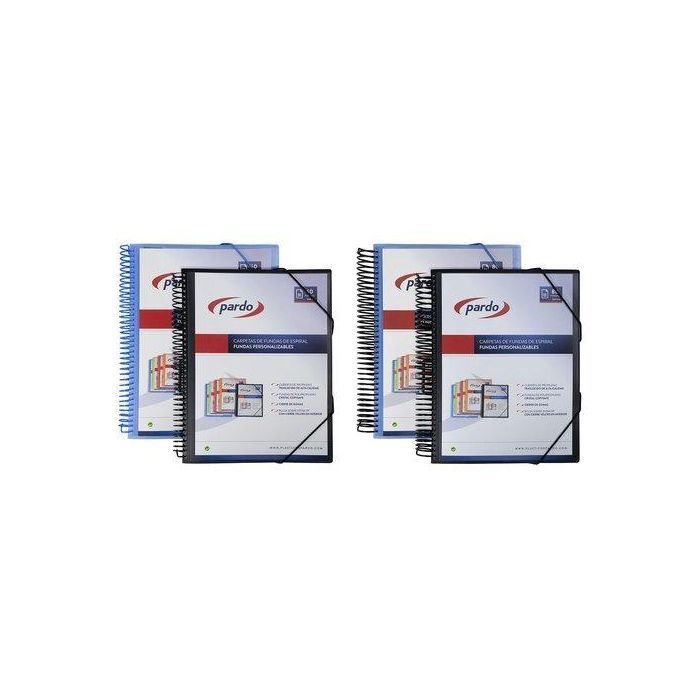 Carpeta Fundas (Tarifario) Pardo Studio Style Espiral Pp A4 80 F. Azul