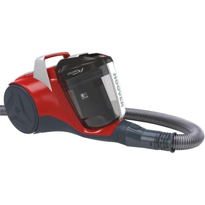 Aspiradora de trineo sin bolsa - HOOVER BR25HM - 700 W - 2 L - Roja 1 Aspiradora de trineo sin bolsa - HOOVER BR25HM - 700 W - 2 L - Roja 1
