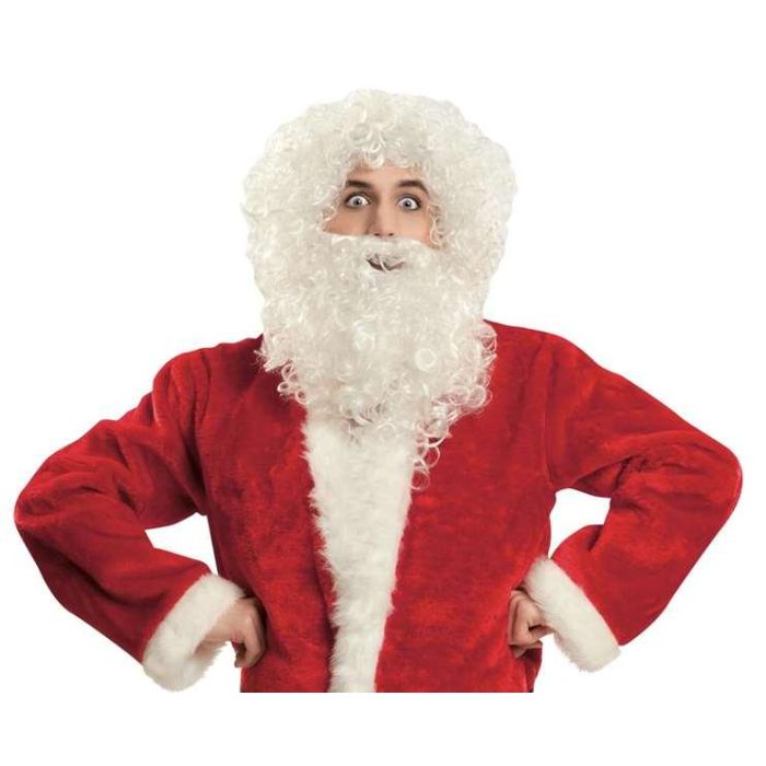 Peluca y barba papá noel adulto 195 g Peluca y barba papá noel adulto 195 g