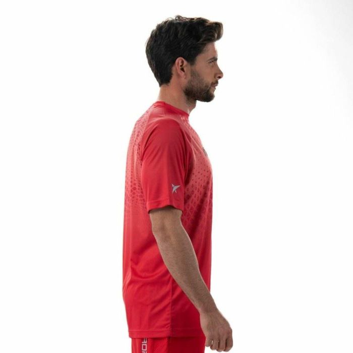 Camiseta de Manga Corta Hombre Drop Shot Benara Naranja Pádel 1