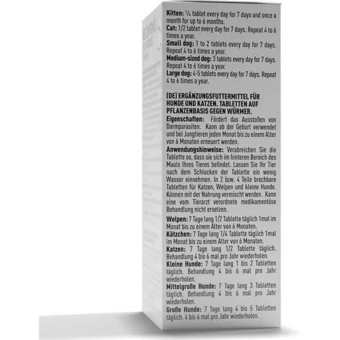 Vetocanis Tabletas contra Gusanos para Perros y Gatos - Caja de 30 Tabletas 5 Vetocanis Tabletas contra Gusanos para Perros y Gatos - Caja de 30 Tabletas 5