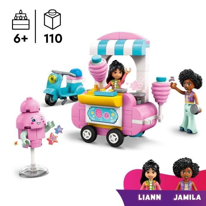 Juego de construccion puesto de algodón de azúcar y moto lego friends 1 Juego de construccion puesto de algodón de azúcar y moto lego friends 1