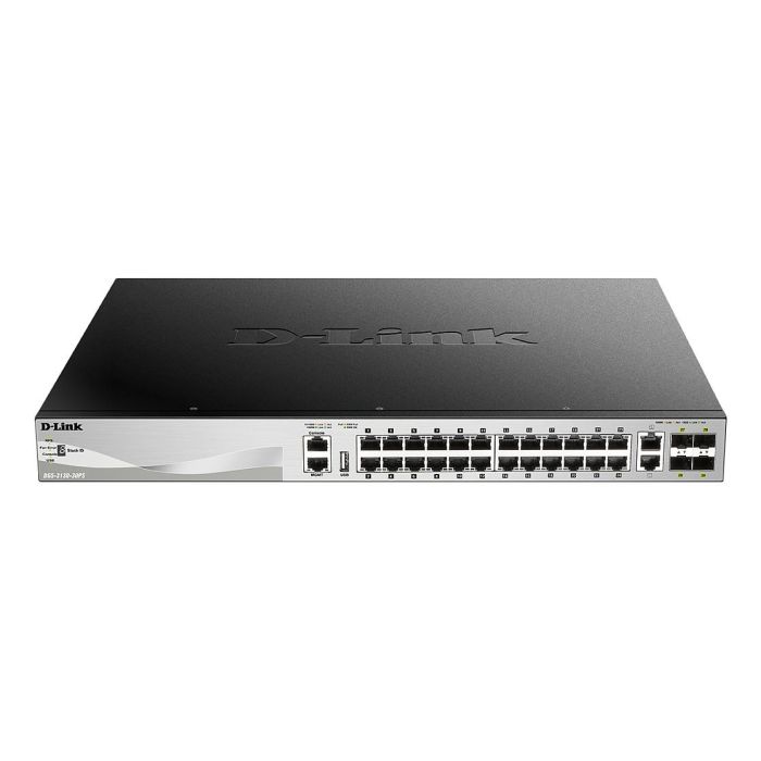 D-Link DGS-3130 Switch Gestionado L3 24 Puertos Gigabit Ethernet 4 Puertos SFP+ PoE 370W 1