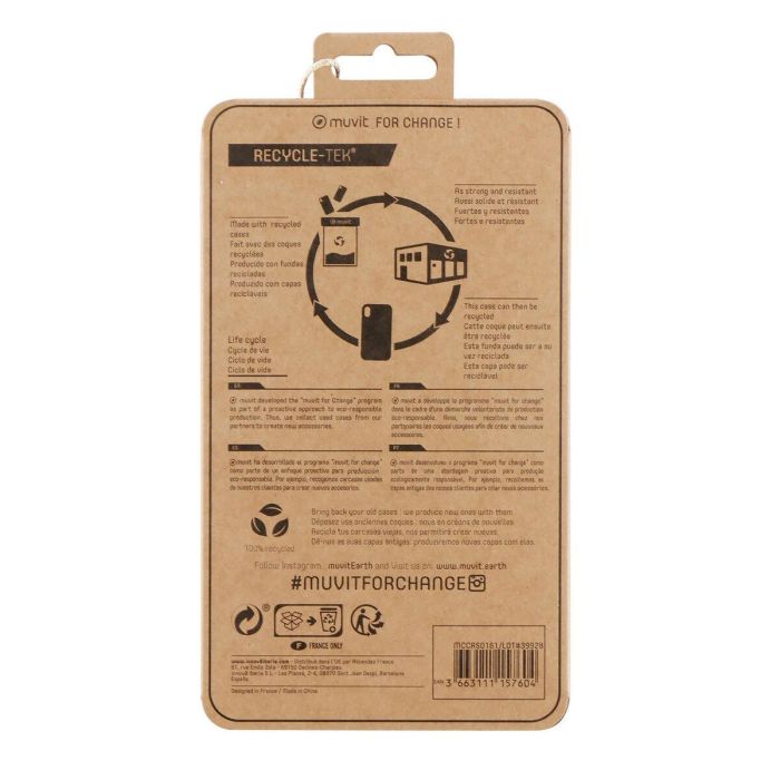 Muvit Funda Recycletek para Apple iPhone 13 - Protección Ecológica y Resistente 1