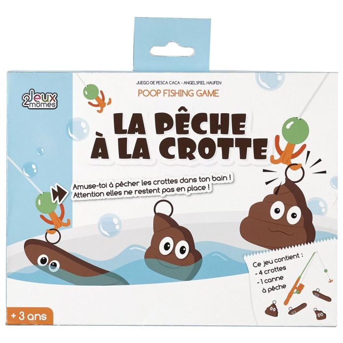 Jeux 2 momes Juego Pescar Caca para Bañera con 4 Cacasy Caña de Pescar 1