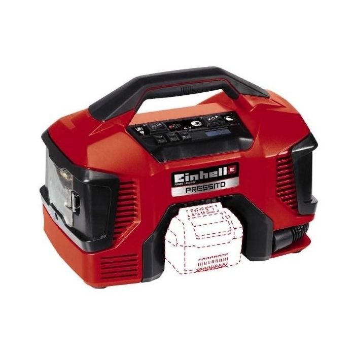 Einhell 4020460 Hybrid-Kompressor, 21 l/min, 11 bar, 90 W, 2,11 kg, Negro/Rojo 0 Einhell 4020460 Hybrid-Kompressor, 21 l/min, 11 bar, 90 W, 2,11 kg, Negro/Rojo 0