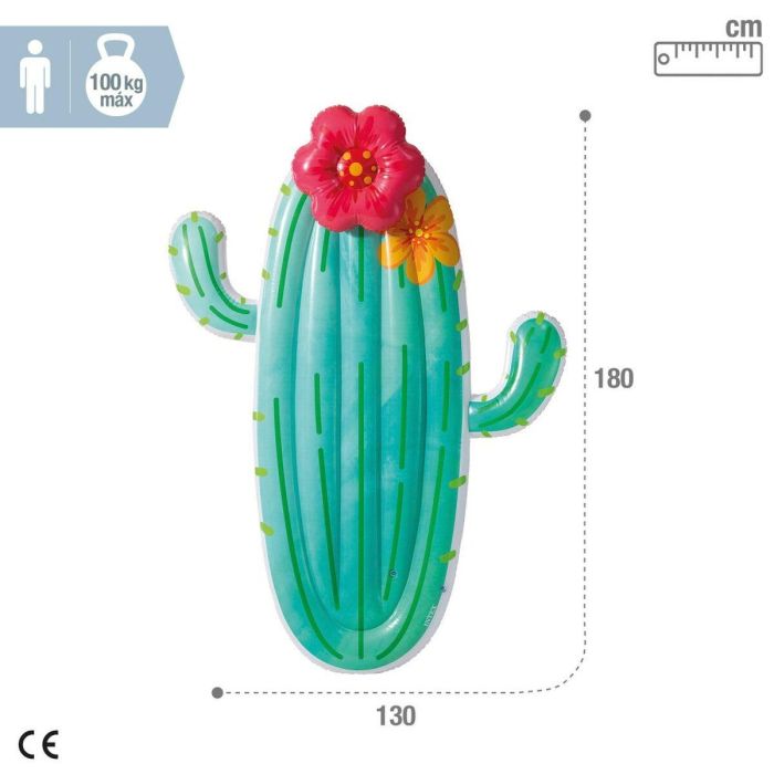 Colchoneta Hinchable Intex Cactus 140 x 185 x 28 cm (6 Unidades) 3