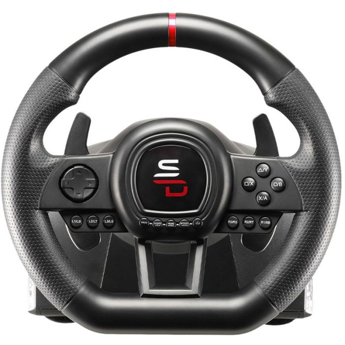 SUPERDRIVE GS650-X Volante de Carreras con Cambio Manual, 3 Pedales y Levas para PS4 / Xbox 9 SUPERDRIVE GS650-X Volante de Carreras con Cambio Manual, 3 Pedales y Levas para PS4 / Xbox 9