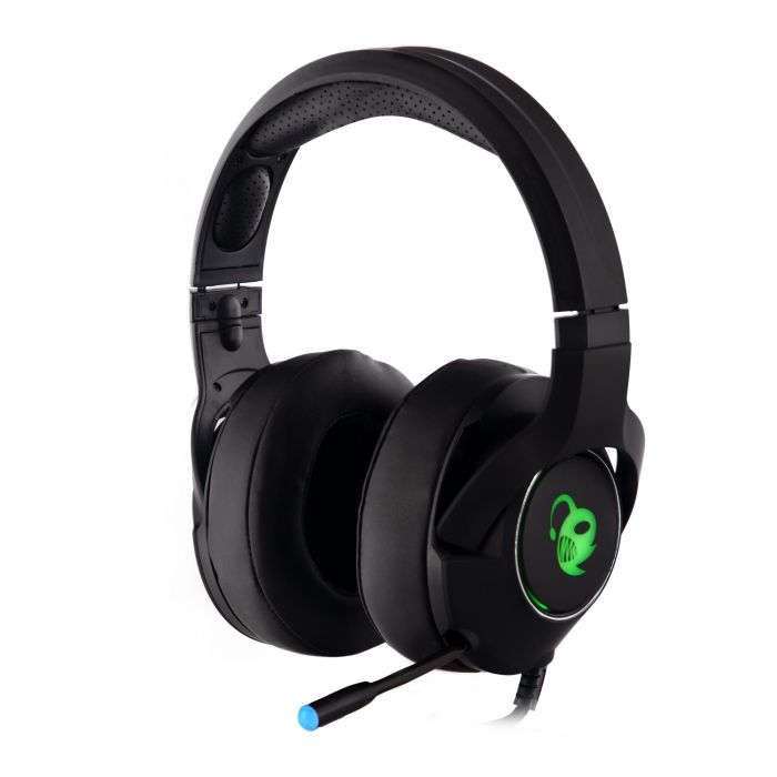 Auriculares con Micrófono CoolBox RGB Pro Deep Chroma Negro