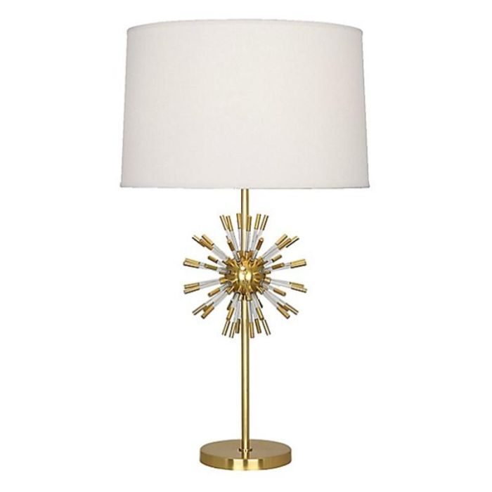 Lampara Sobremesa Moderno DKD Home Decor Dorado Blanco 41 x 80 x 41 cm