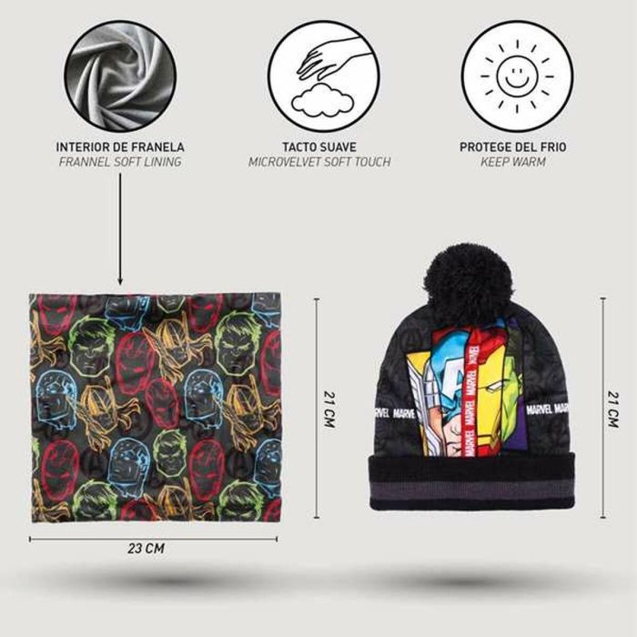 Conjunto 3 piezas snood avengers 9 Conjunto 3 piezas snood avengers 9