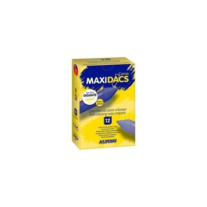 Alpino Ceras Maxidacs Caja De 12 Violeta Claro