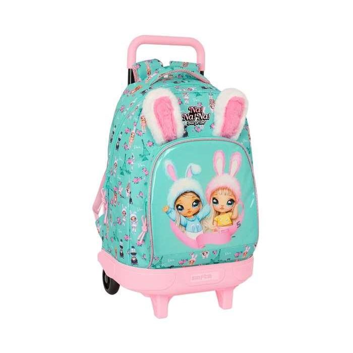 Mochila Safta Grande Con Ruedas Compact Extraible Na Na Na Bunny 450x330x220 mm Mochila Safta Grande Con Ruedas Compact Extraible Na Na Na Bunny 450x330x220 mm