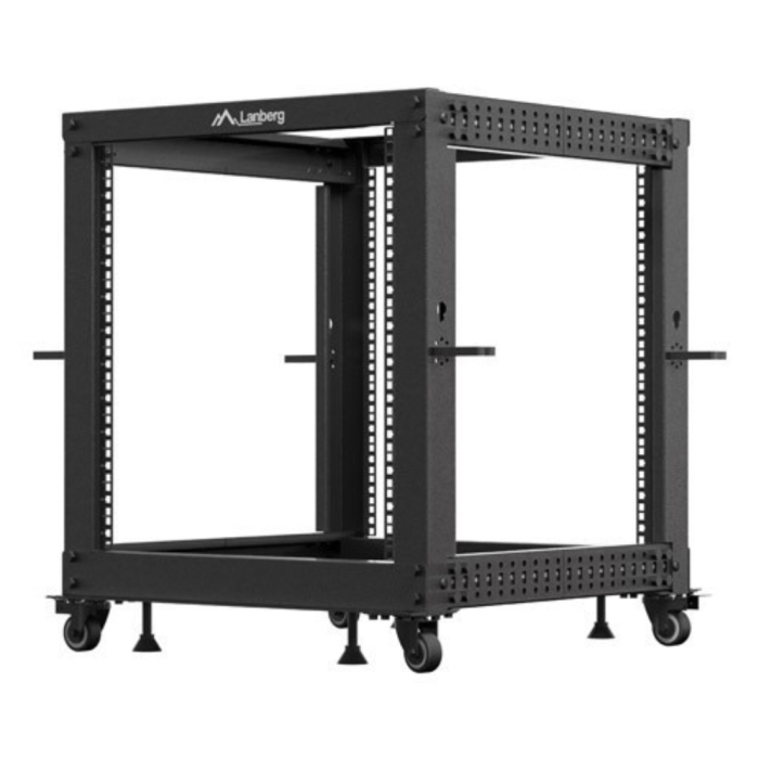 Lanberg Armario Rack OR01-6112-B Independiente 12U Negro 1