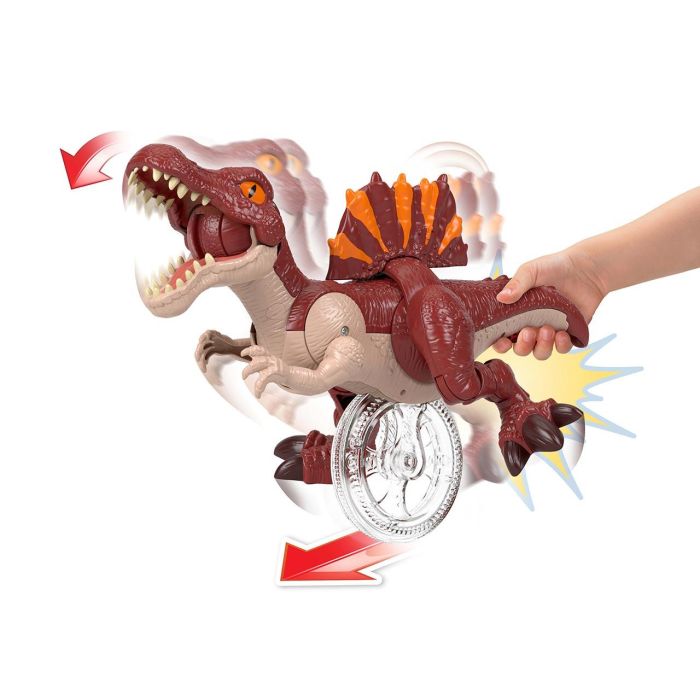 Imaginext Jfr24 Spinosaurus Corredor Jurassic World El Renacer - Dinosaurio de Juguete que Muerde, Corre y se Mueve con Gatillo en Cola, 22.86 cm 3 Imaginext Jfr24 Spinosaurus Corredor Jurassic World El Renacer - Dinosaurio de Juguete que Muerde, Corre y se Mueve con Gatillo en Cola, 22.86 cm 3
