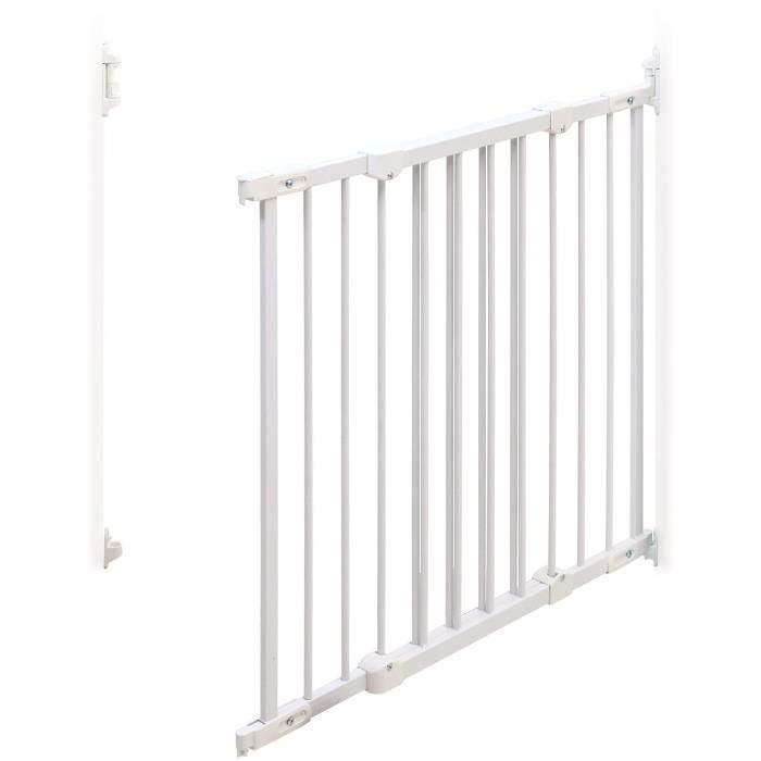 WEBABY WEB1712145707232 Barrera de seguridad NONO Blanca - Extensible de 72 a 108 cm 1