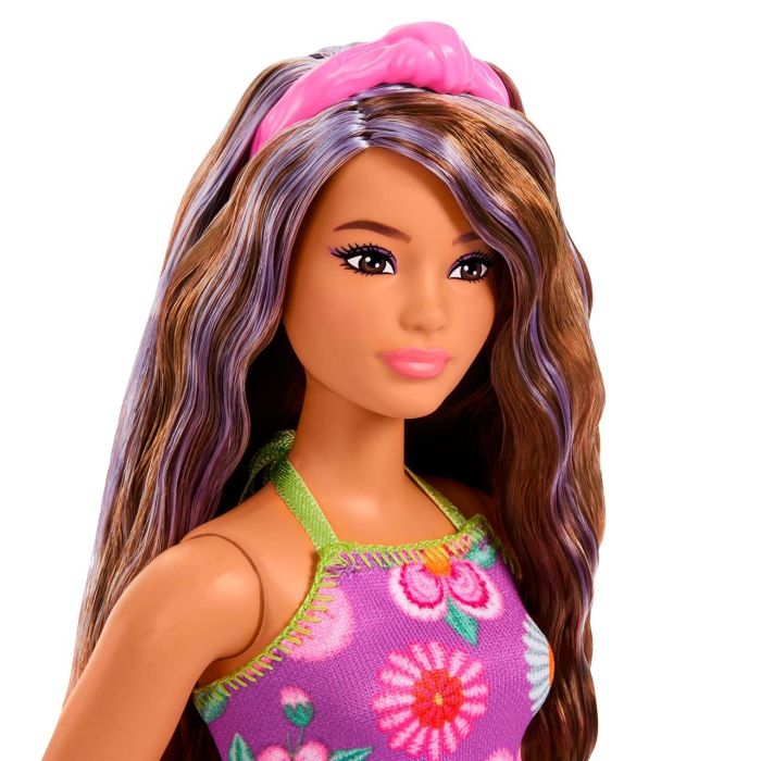 Barbie Muñeca Fashionista Traje De Flores JJN57 Mattel 3