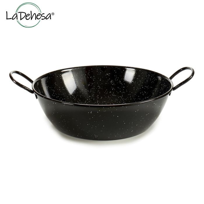 La Dehesa Sartén Honda Esmaltada Negra Con Asas Acero Ø 28 Cm (Set de 6) 2