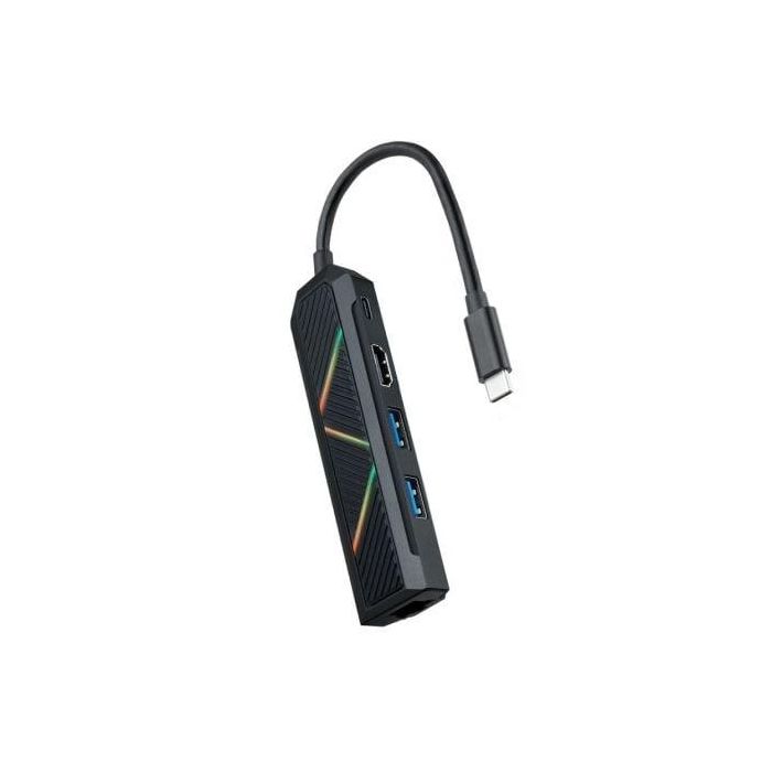Docking USB Tipo-C Nanocable 10.16.0501/ 2xUSB/ 1xUSB Tipo-C PD/ 1xHDMI/ 1xRJ45/ Negro Docking USB Tipo-C Nanocable 10.16.0501/ 2xUSB/ 1xUSB Tipo-C PD/ 1xHDMI/ 1xRJ45/ Negro