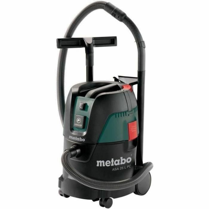 Metabo ASA 25 L PC Aspirador multiuso de 25L con filtro de poliéster, manguera 3.5m, 2 tubos y boquilla de suelo 330mm 0 Metabo ASA 25 L PC Aspirador multiuso de 25L con filtro de poliéster, manguera 3.5m, 2 tubos y boquilla de suelo 330mm 0
