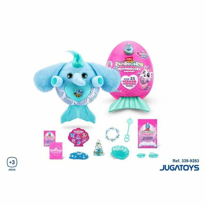 ZURU AUC1735021813700 Peluches Mermaidcorn Surprise S7 con 35 sorpresas y cola brillante, Huevo para incubar 16