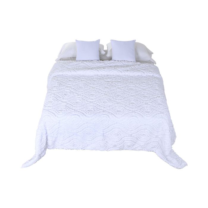 Colcha Boho DKD Home Decor Blanco 260 x 240 cm 4 Colcha Boho DKD Home Decor Blanco 260 x 240 cm 4