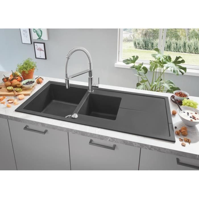 Grohe Tap Get Get, mezclador monocomande 2 chorros, toque con ducha profesional extraíble, 30361000 2 Grohe Tap Get Get, mezclador monocomande 2 chorros, toque con ducha profesional extraíble, 30361000 2