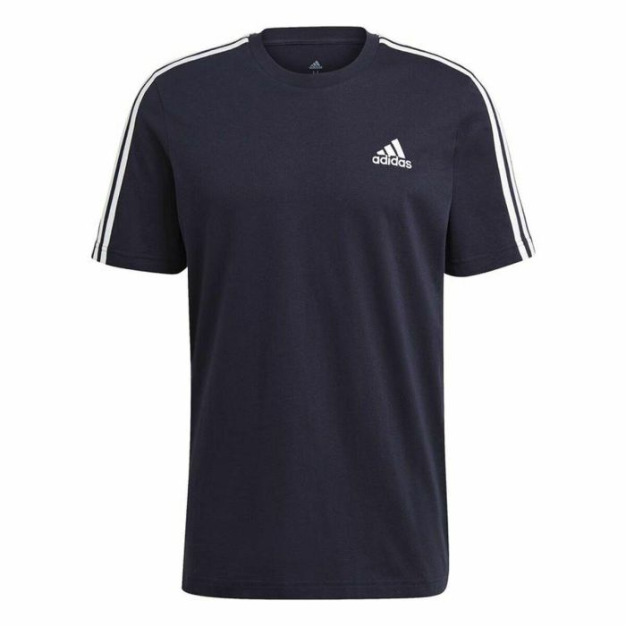 Camiseta de Manga Corta Hombre Essentials 3 bandas Adidas Legend Ink Azul Azul oscuro XS 1 Camiseta de Manga Corta Hombre Essentials 3 bandas Adidas Legend Ink Azul Azul oscuro XS 1