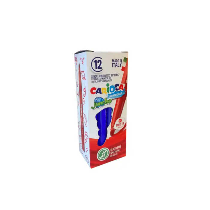 Carioca Rotulador Jumbo Punta Maxi Azul Caja 12 Ud 3