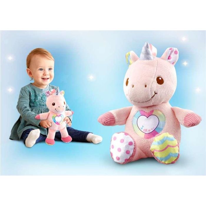 El unicornio cantarin peluche con luz sonido y diferentes texturas (3-36 meses) 20x28x12 cm 6