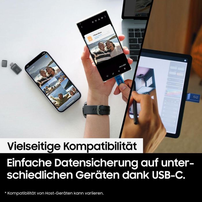 Memoria USB Samsung MUF-512DA4/APC Gris 512 GB 4 Memoria USB Samsung MUF-512DA4/APC Gris 512 GB 4