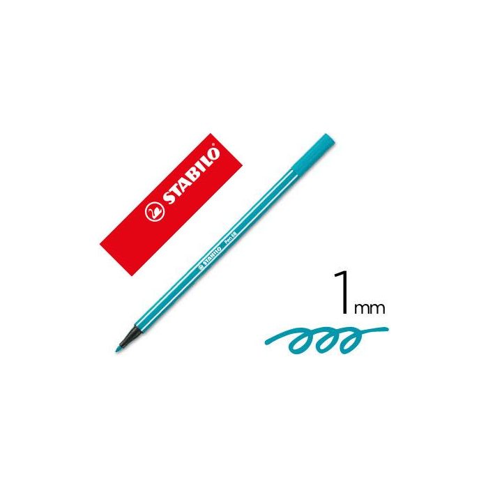 Stabilo Rotulador Pen 68 Azul Turquesa Caja 10 Ud