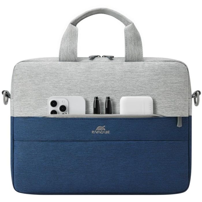 Riva NB Tasche Prater 10.1"-14" grau/blau 7522 11