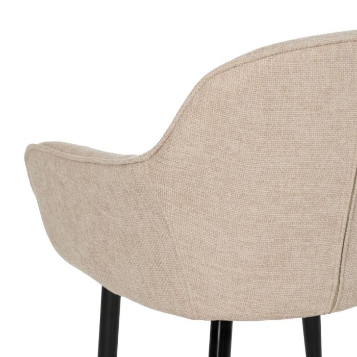 Silla Beige Tejido-Metal Contract 61 X 59,50 X 83 cm