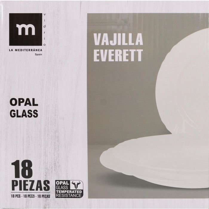 Vajilla Everett 18 Piezas Rojo Opal - La Mediterranea (2 Unidades) 1 Vajilla Everett 18 Piezas Rojo Opal - La Mediterranea (2 Unidades) 1