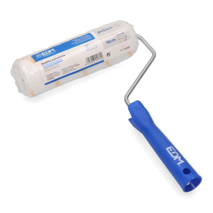 Edm Rodillo para interior y exterior antigota 45x180mm 1 Edm Rodillo para interior y exterior antigota 45x180mm 1