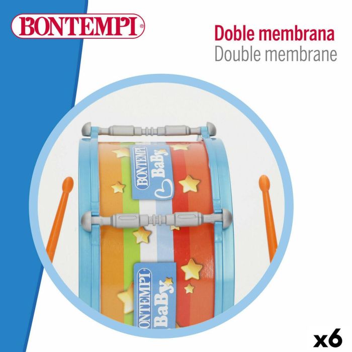Tambor Bontempi 24 x 13 x 24 cm (6 Unidades) 9 Tambor Bontempi 24 x 13 x 24 cm (6 Unidades) 9
