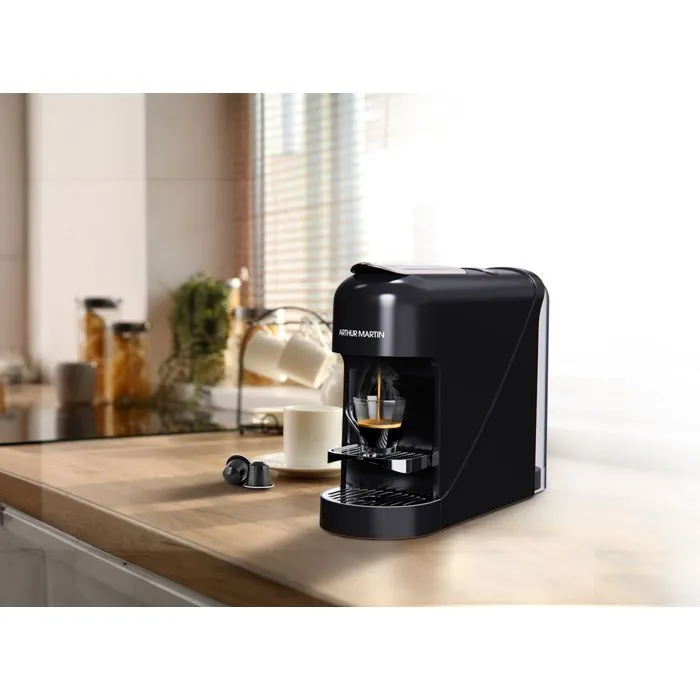 Arthur Martin AMN230N Cafetera de Cápsulas Espresso y Lungo - 1400 W - Negra 2