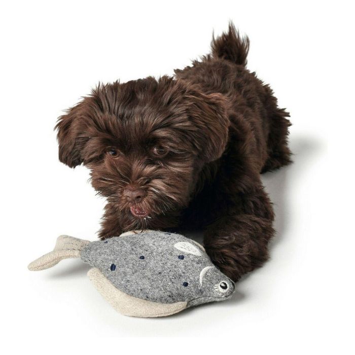 Hunter Skagen Pez M Juguete Peluche para Perros Pequeños y Medianos - 100% Reciclado, Sin Sonido, Lavable, Gris 2 Hunter Skagen Pez M Juguete Peluche para Perros Pequeños y Medianos - 100% Reciclado, Sin Sonido, Lavable, Gris 2